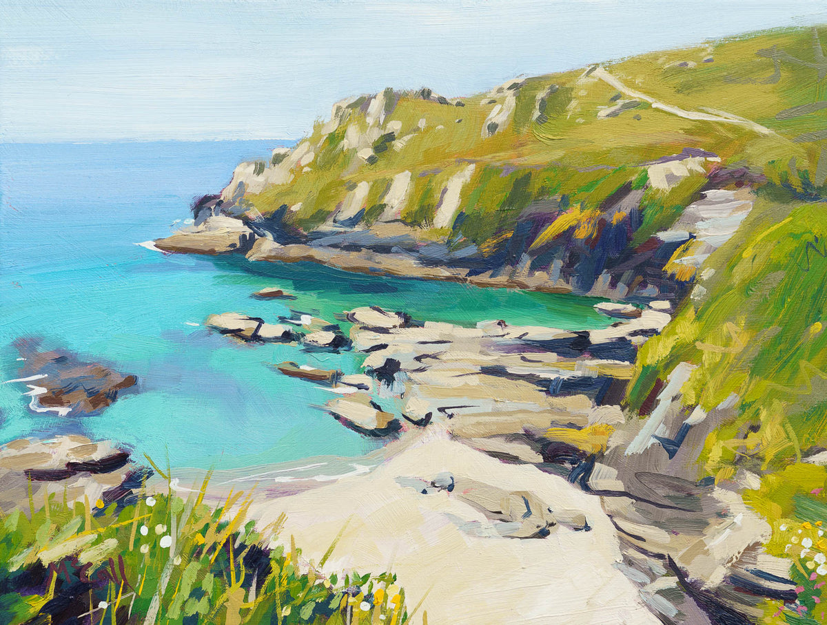 Pisky Cove Original Oil Painting by Laurie McCall Laurie McCall Art