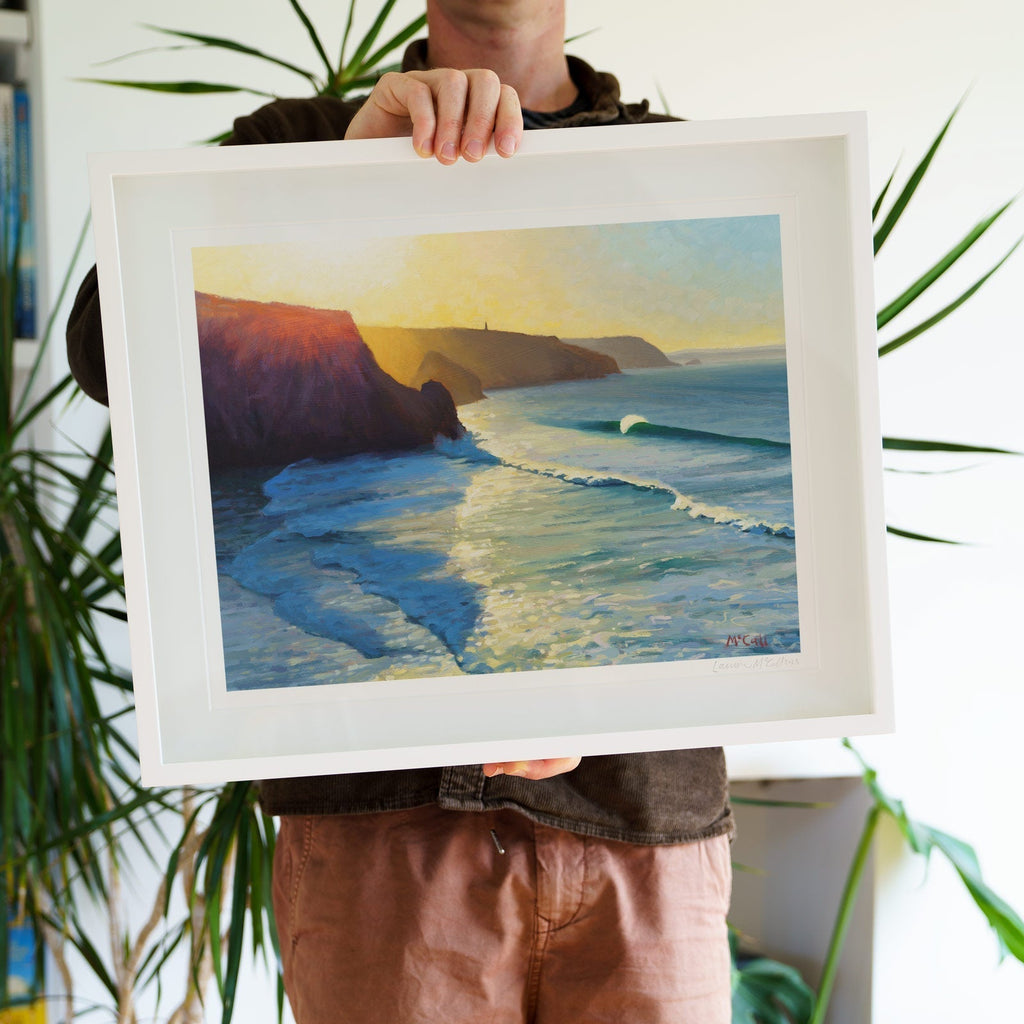 New 'Winter Swell Porthtowan' Fine Art Prints