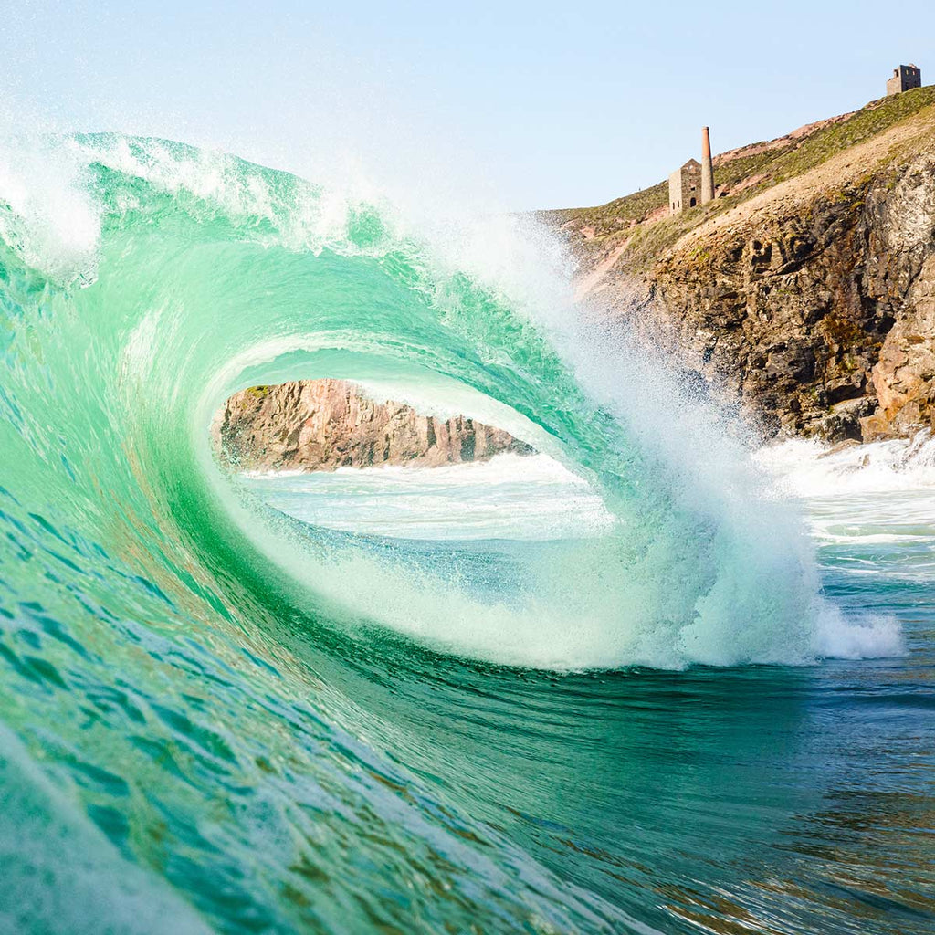 Cornish wave and surf photography prints by Laurie McCall Art Cornwall