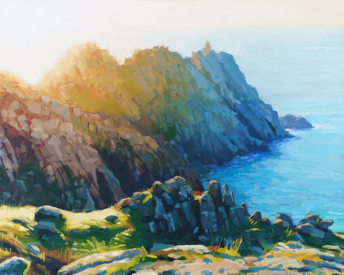 Logan Rock Cornwall Fine Art Print By Laurie McCall Laurie McCall Artist logan-rock-cornwall-fine-art-print-by-laurie-mccall-laurie-mccall-artist