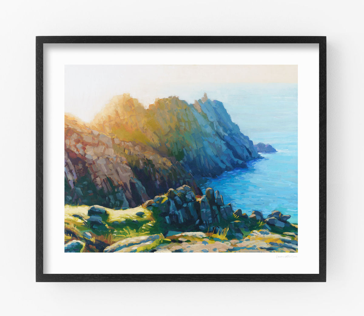 Logan Rock Cornwall Fine Art Print By Laurie McCall Laurie McCall Artist logan-rock-cornwall-fine-art-print-by-laurie-mccall-laurie-mccall-artist